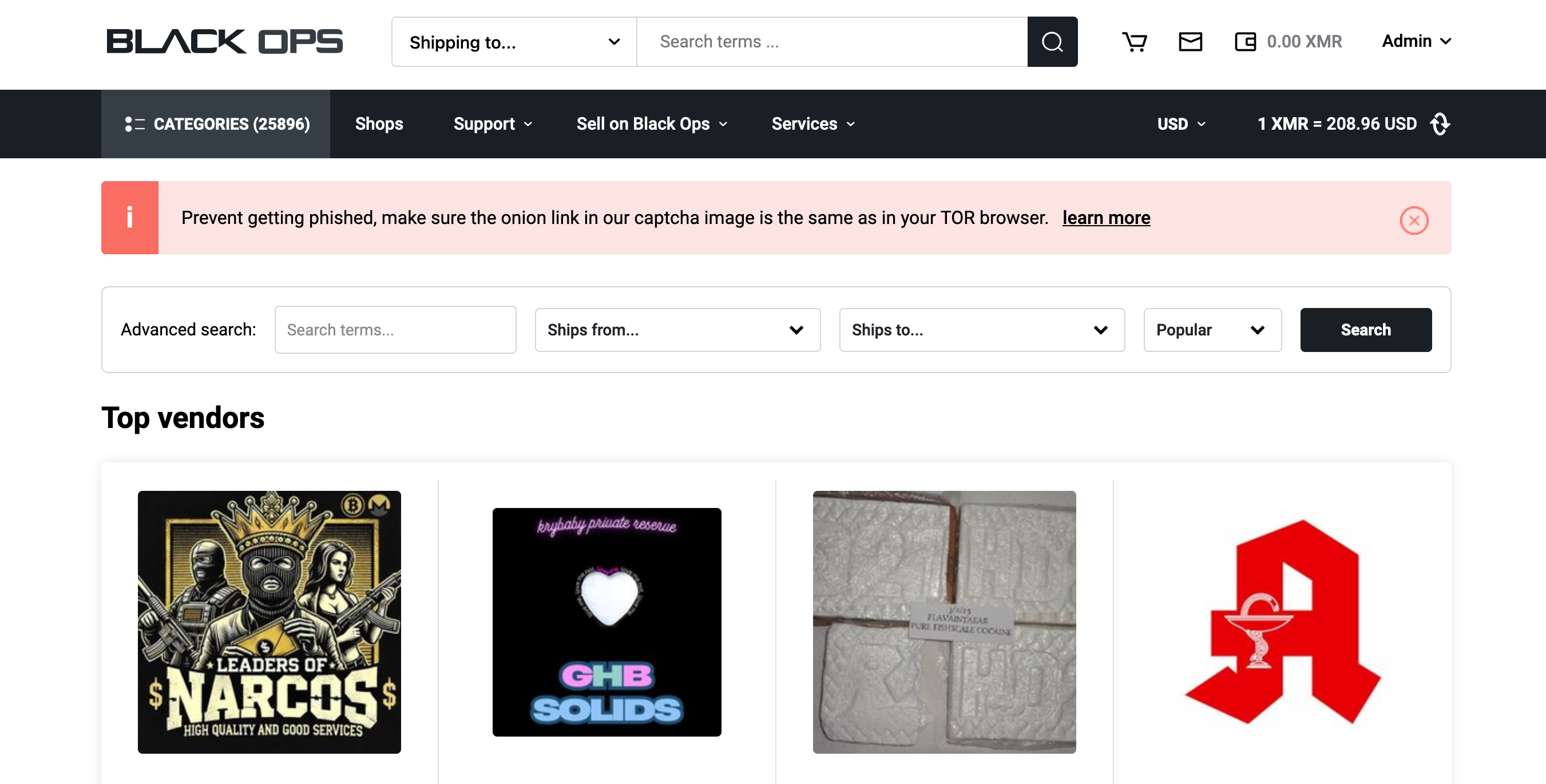 BlackOps market - register